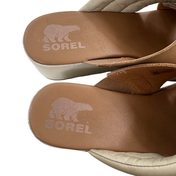 Sorel Women's Cameron Flatform Puff Mule Beige Cream Size 9.5 - Picture 11 of 16